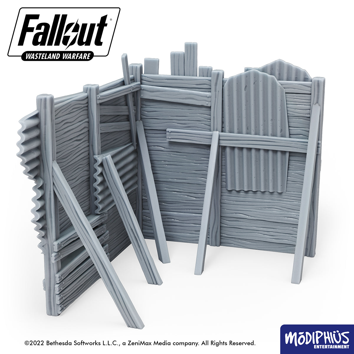Fallout Wasteland Warfare Settlement Walls terreno STL stampa 3D