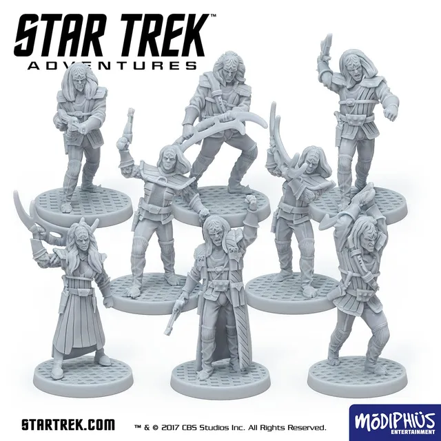 Modiphius Star Trek TNG Klingon Warband set miniature STL