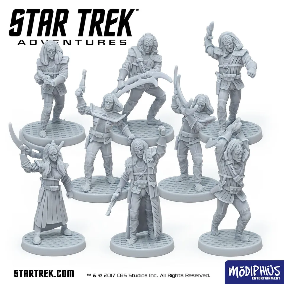 Modiphius Star Trek TNG Klingon Warband set miniature STL