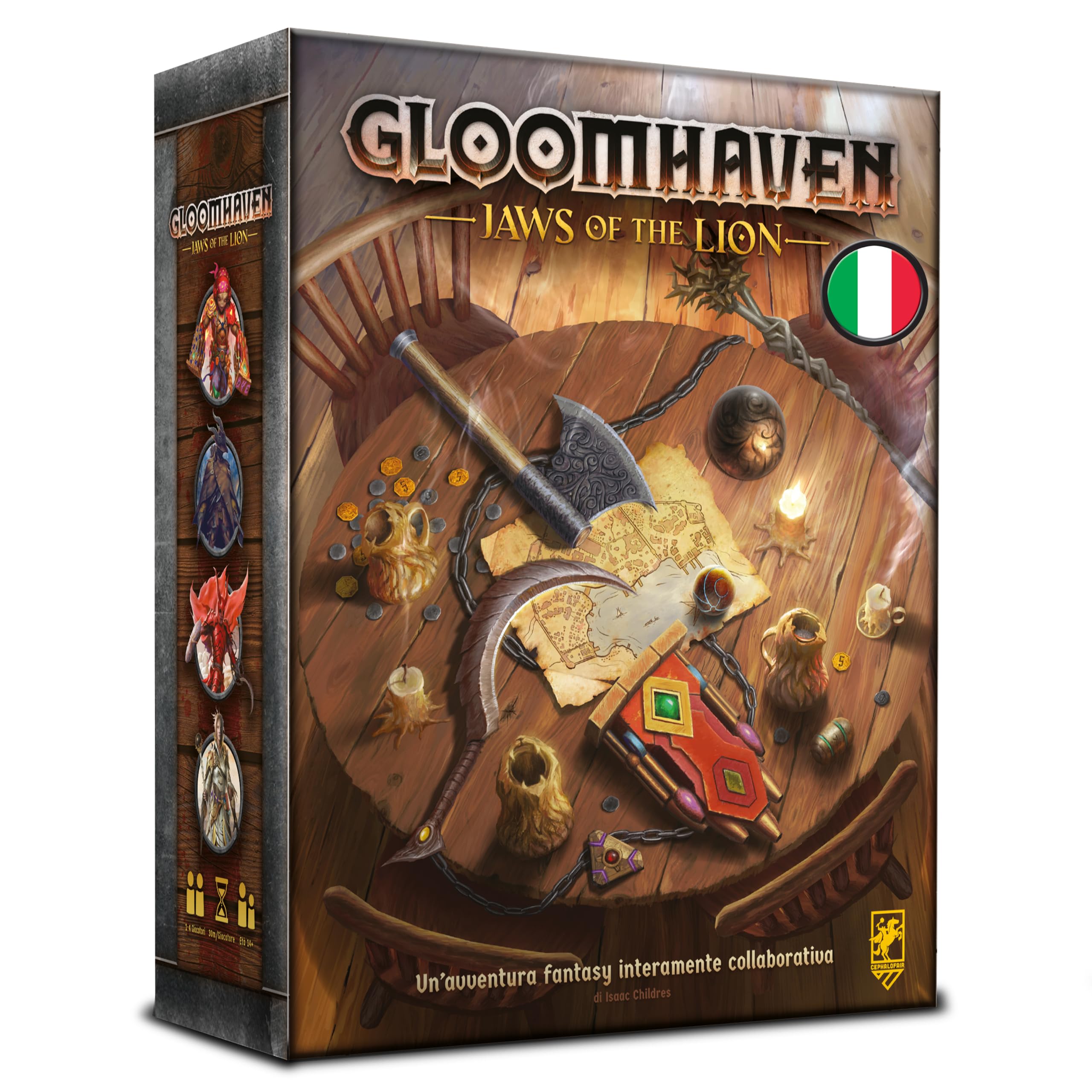 Asmodee Jaws of the Lion gioco collaborativo campagna fantasy