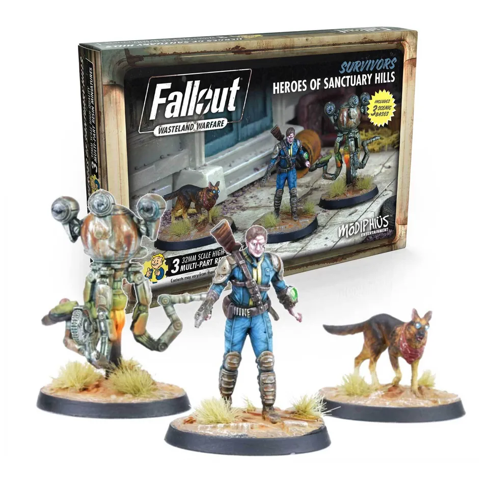 Modiphius Fallout Wasteland Warfare Heroes Sanctuary Hills 3 miniature