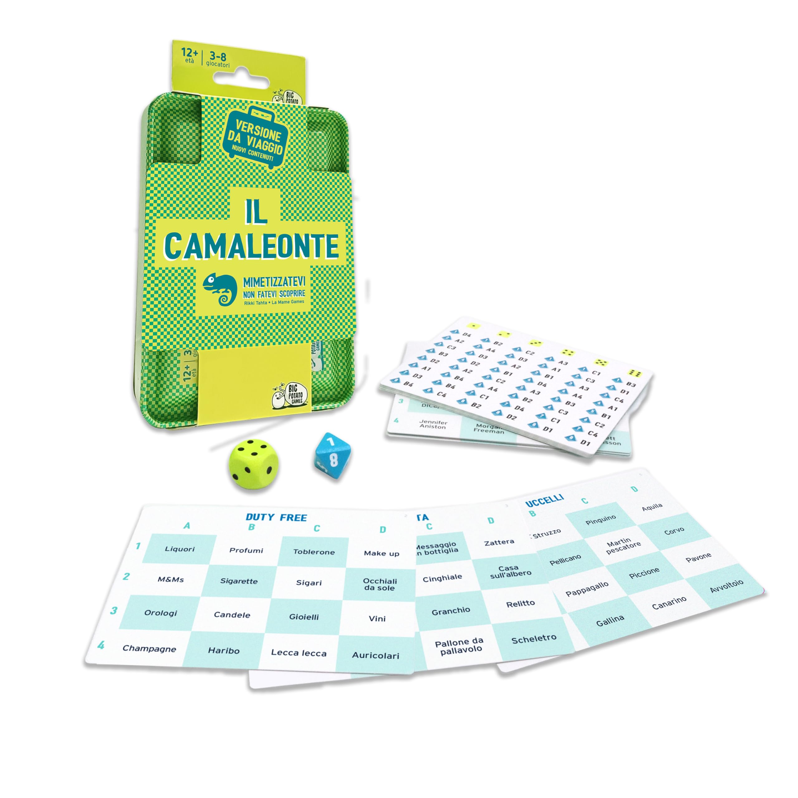 Asmodee Il Camaleonte Travel carte gioco party 3-8 giocatori