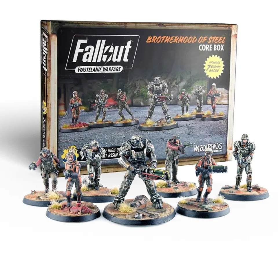 Modiphius Fallout Wasteland Warfare Brotherhood of Steel Core Box miniature
