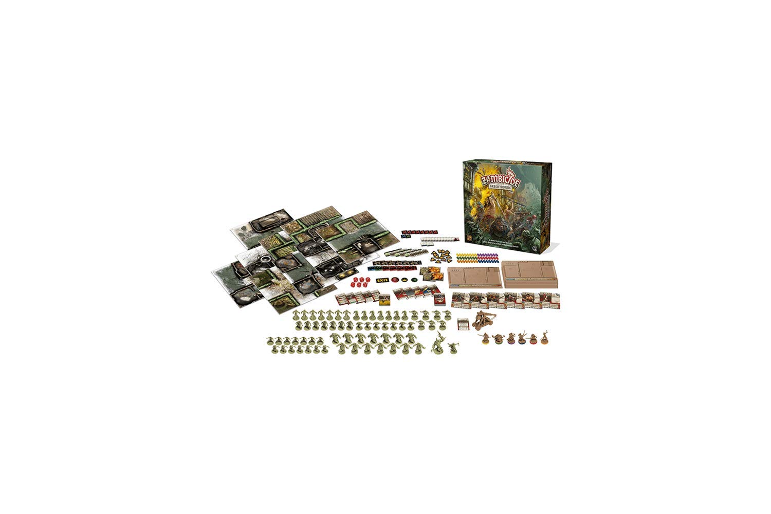 Asmodee Zombicide Green Horde gioco da tavolo base 1-6 cooperativo