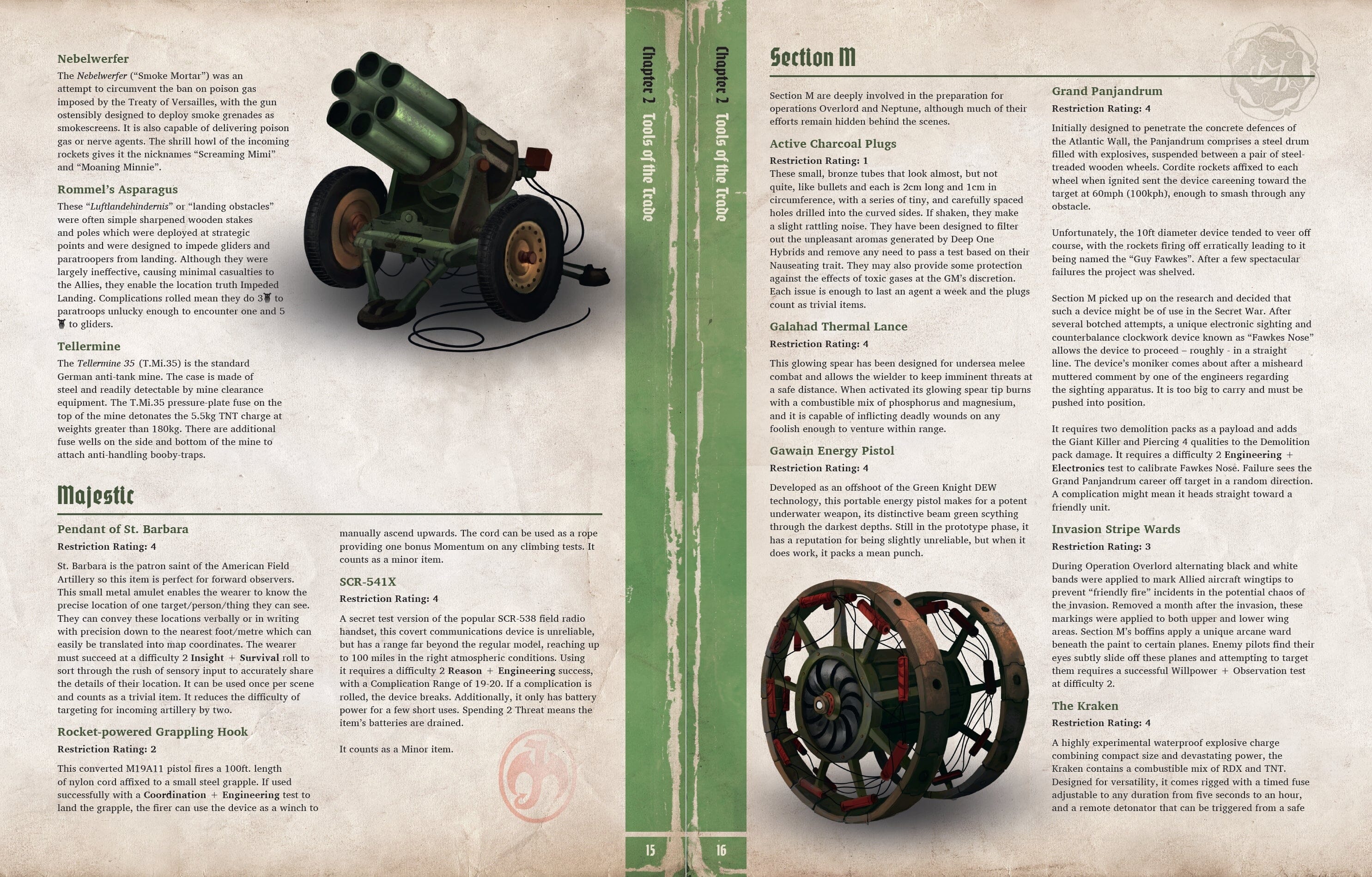 Modiphius Achtung! Cthulhu D-Day The Darkest Day libro Normandia