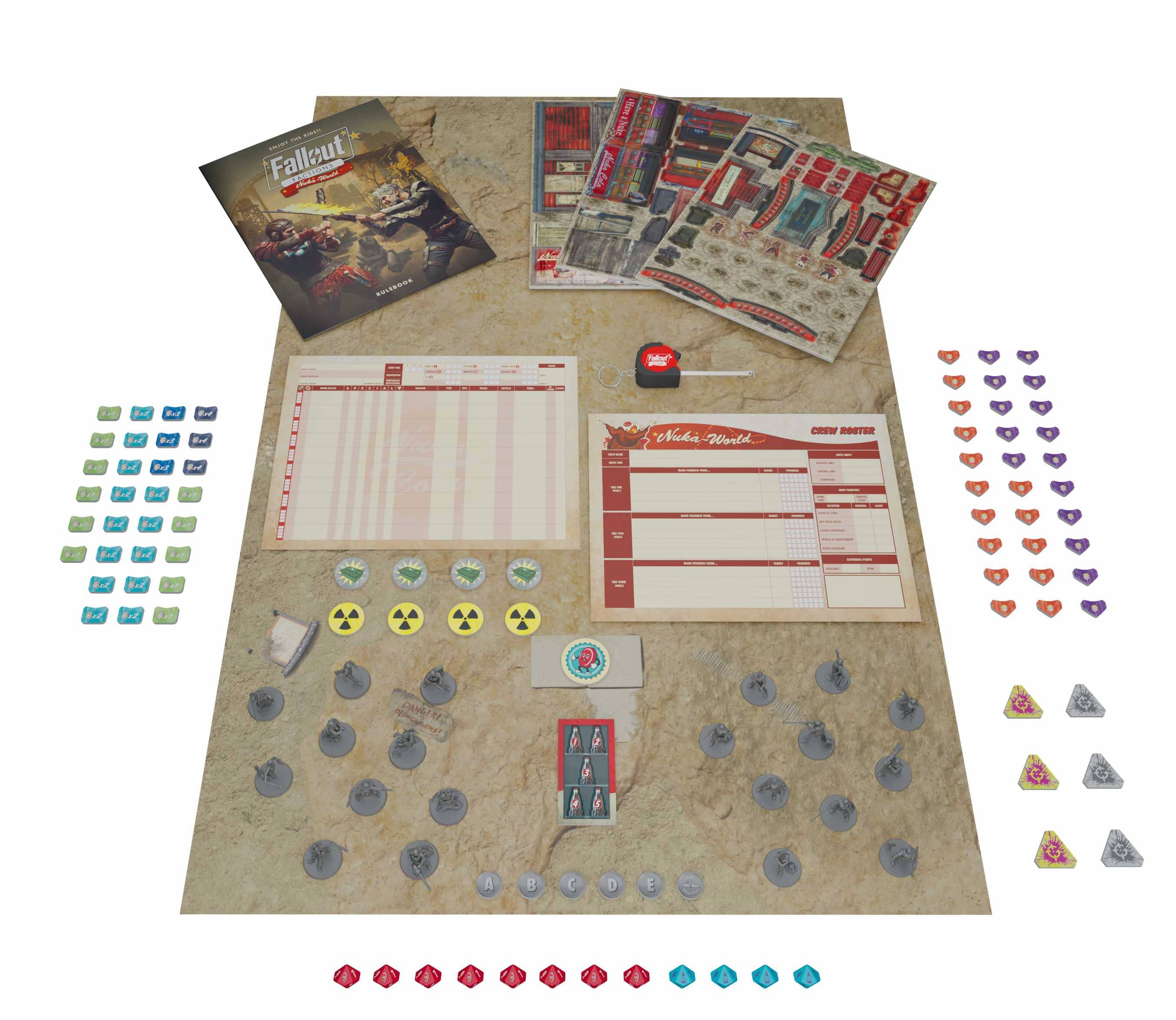 Modiphius Fallout Factions Battle for Nuka-World set base miniature