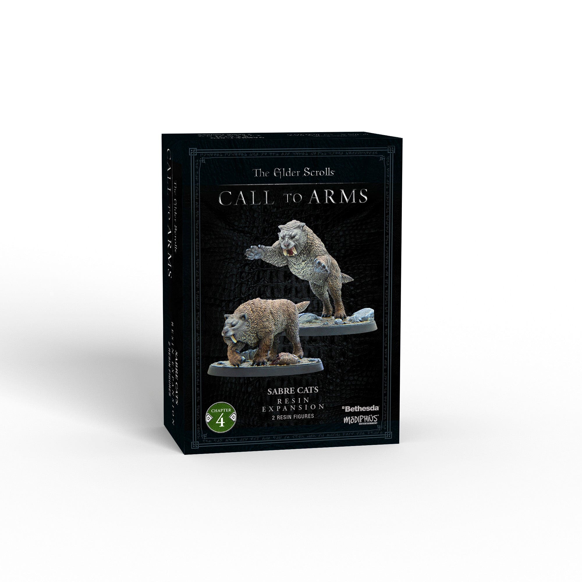 Modiphius Elder Scrolls Call to Arms Sabre Cats miniature 2 pezzi