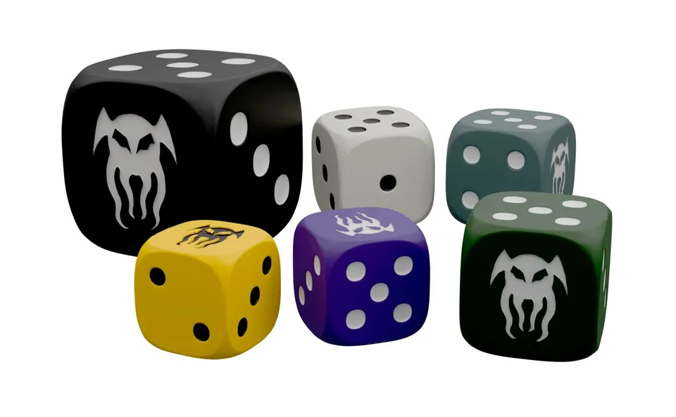Modiphius Cohors Cthulhu Tactics Dice Pack set dadi D6