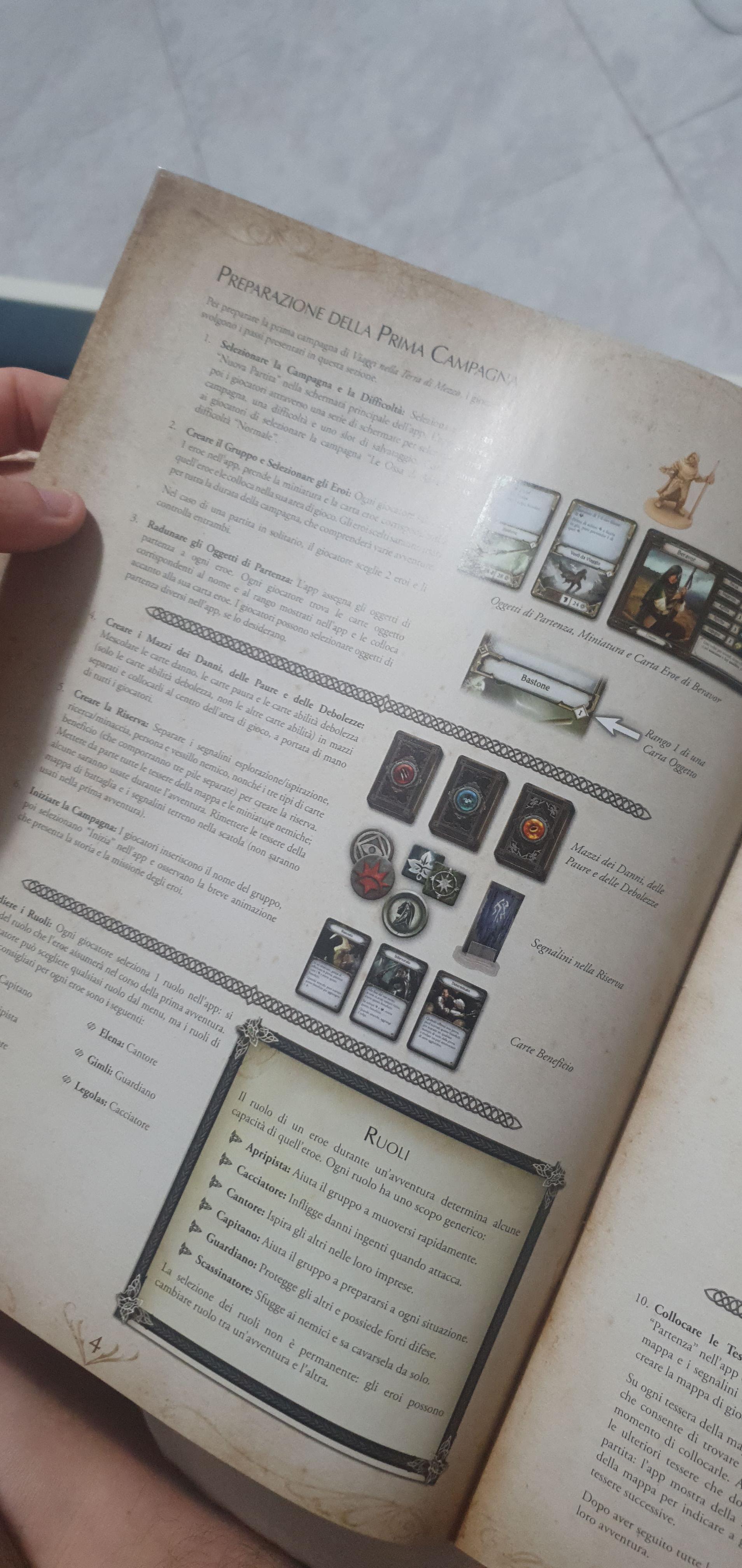 Asmodee Viaggi nella Terra di Mezzo gioco da tavolo cooperativo con app