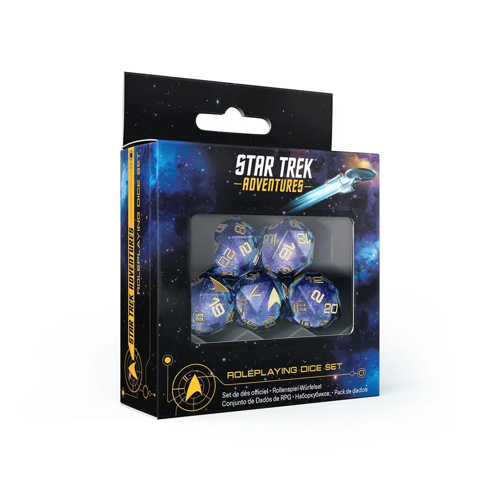 Modiphius Star Trek Adventures Seconda Edizione set 5 dadi D20