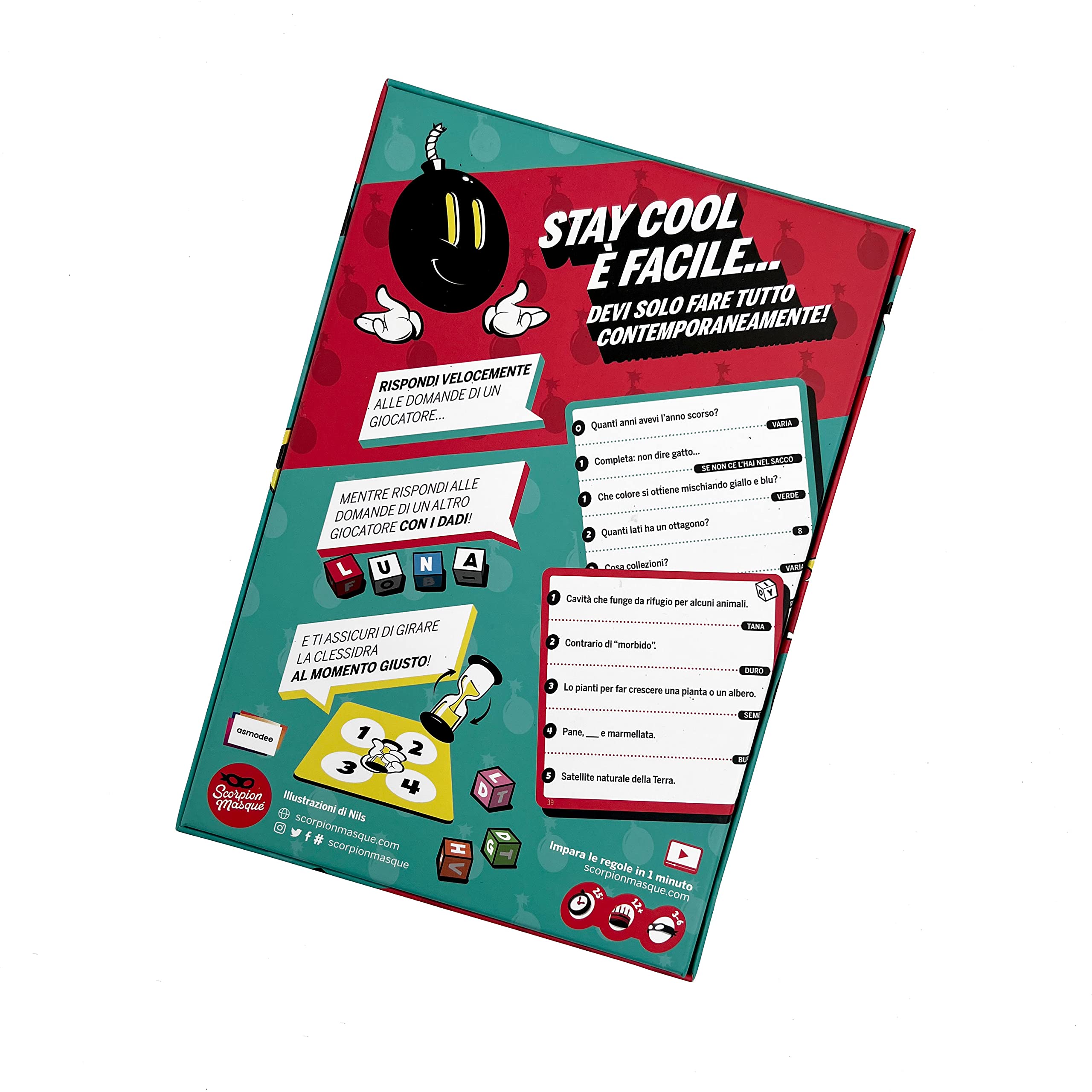 Asmodee Stay Cool party game di abilità 3-6 giocatori