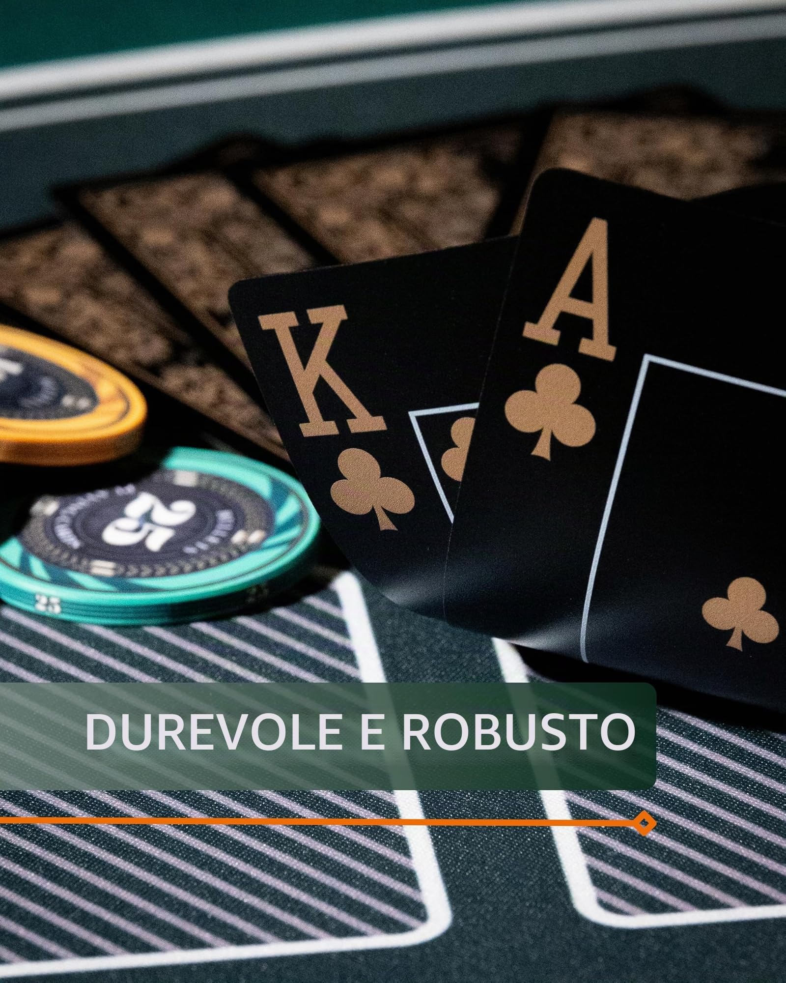 Bullets Playing Cards Black Edition carte poker plastica nera