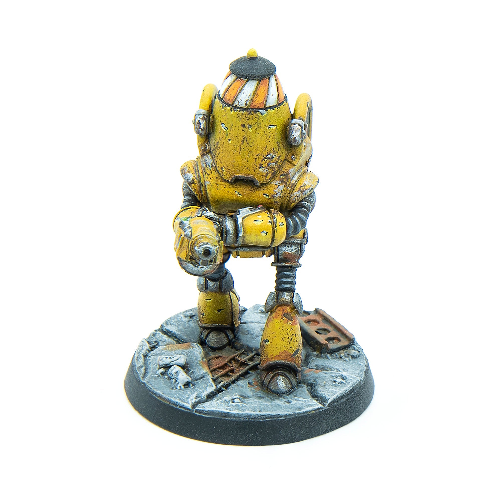 Modiphius Fallout Wasteland Warfare Protectron Workers miniature resina