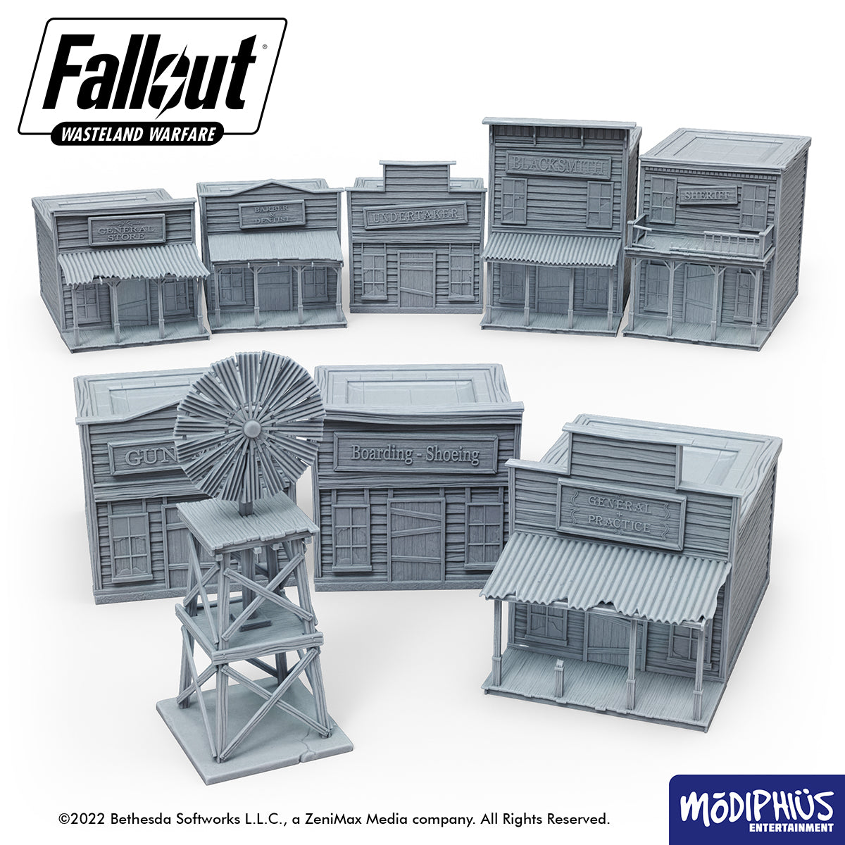 Fallout Wasteland Warfare Dry Rock Gulch Buildings File STL