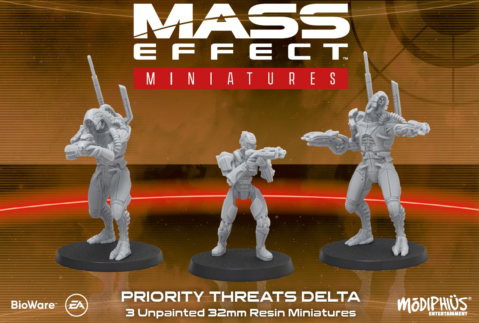 Modiphius Mass Effect Priority Threats Delta miniature resina