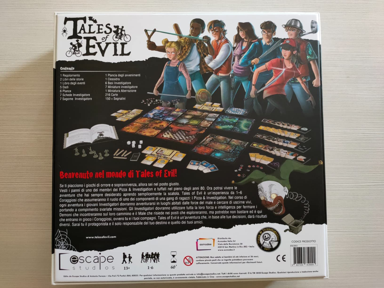 Asmodee Giochi per Famiglie Tales of Evil Gioco Tavolo 1-6 ITA Horror