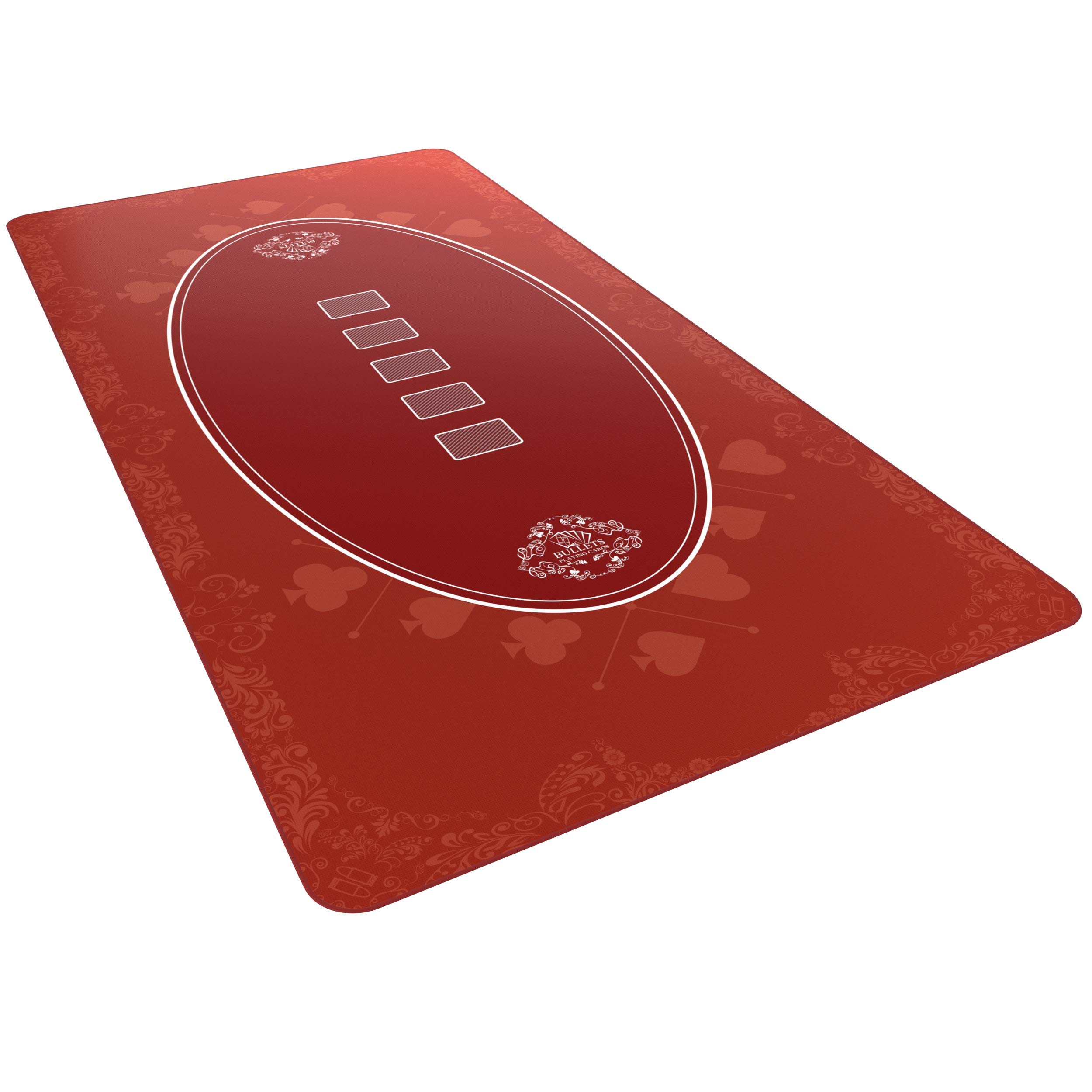 Bullets Playing Cards Paulie tappetino poker 160x80cm blu con borsa