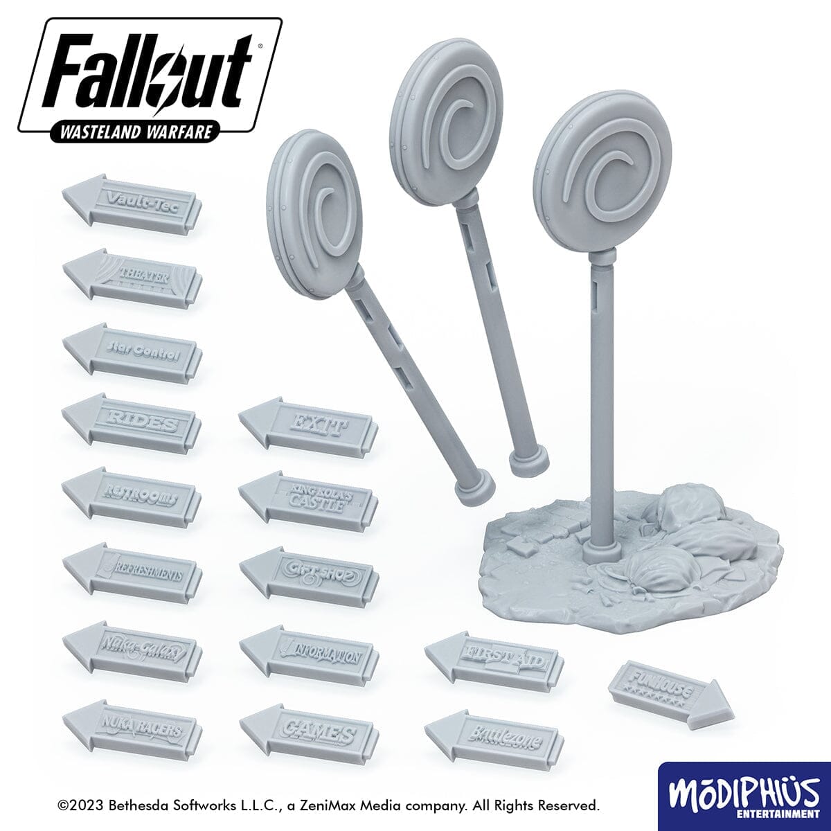 Fallout Wasteland Warfare Kiddie Kingdom STL terreno