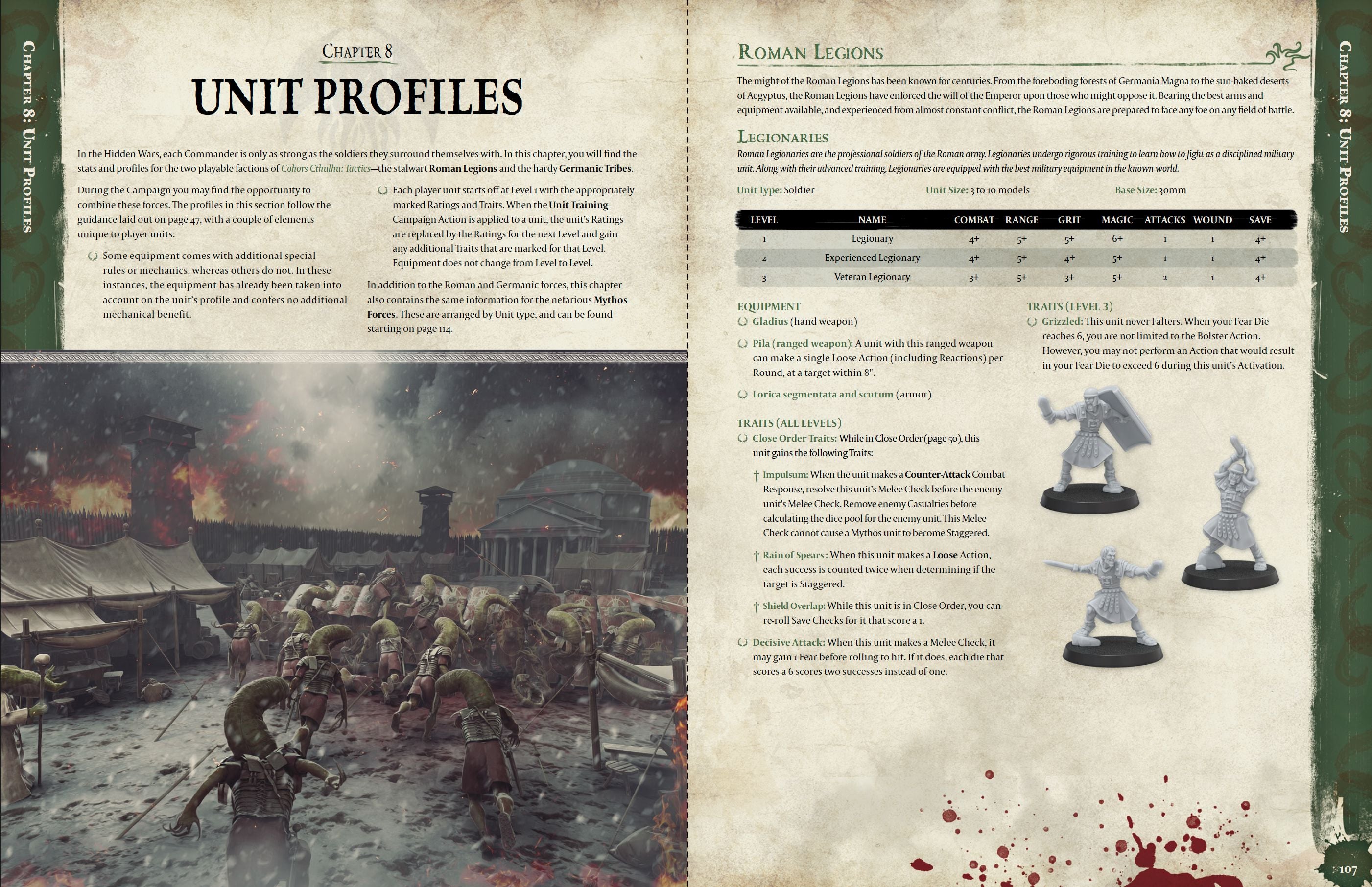 Cohors Cthulhu Tactics Rulebook Modiphius wargame solo cooperativo