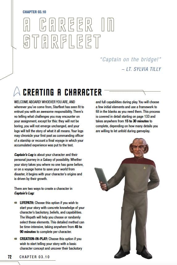 Modiphius Star Trek Adventures Captain's Log gdr solo 2026
