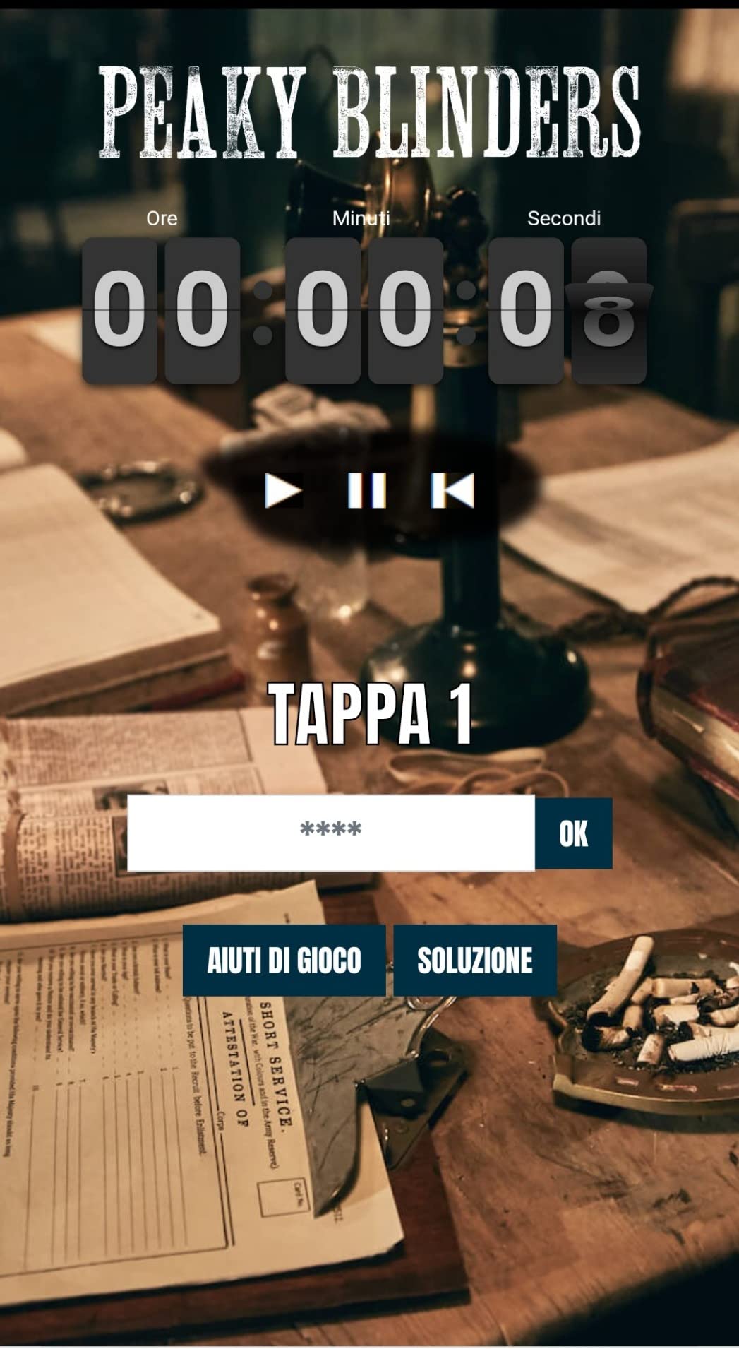 Asmodee Peaky Blinders Escape Game gioco società 2-8 giocatori