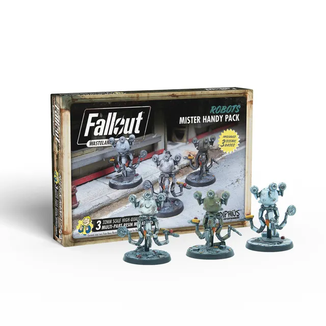 Modiphius Fallout Wasteland Warfare Robots Mister Handy Pack miniature