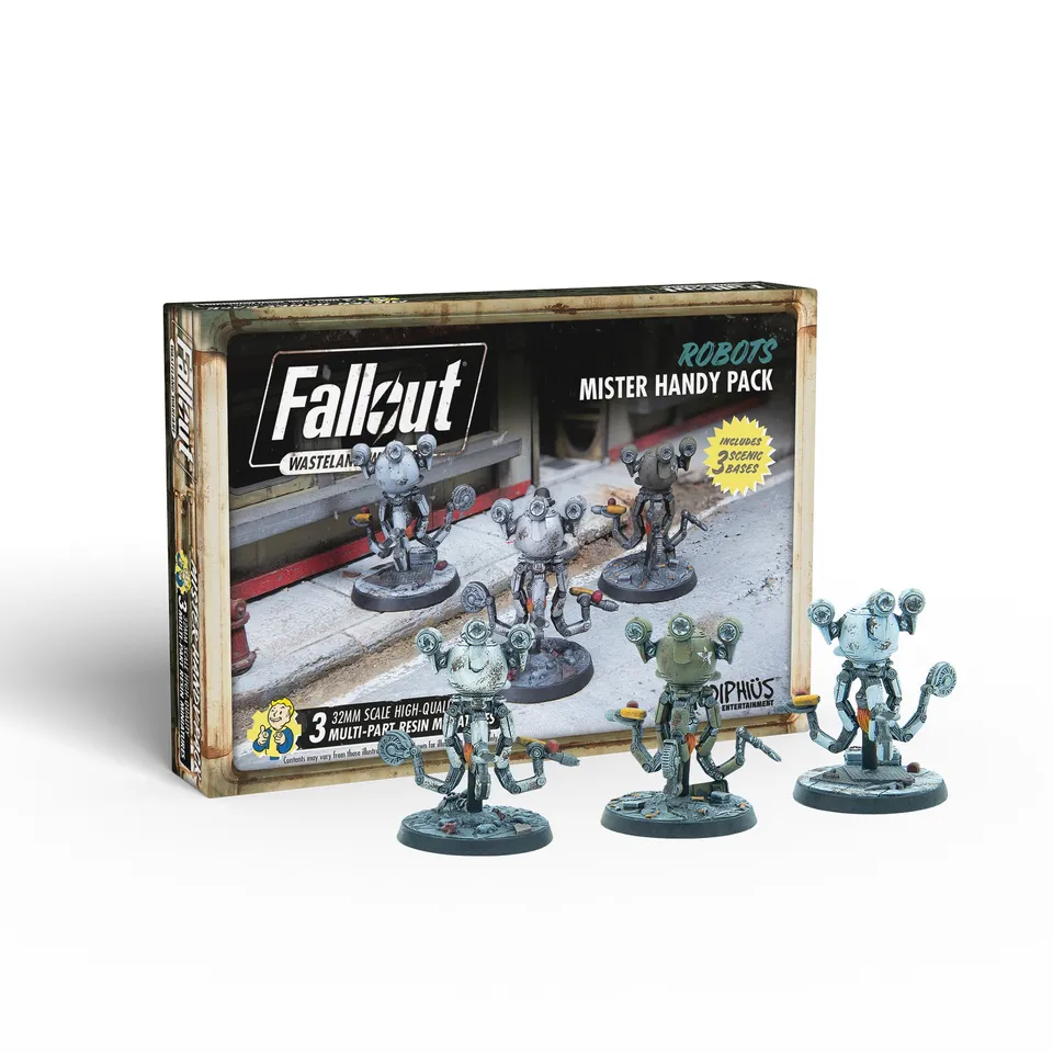 Modiphius Fallout Wasteland Warfare Robots Mister Handy Pack miniature