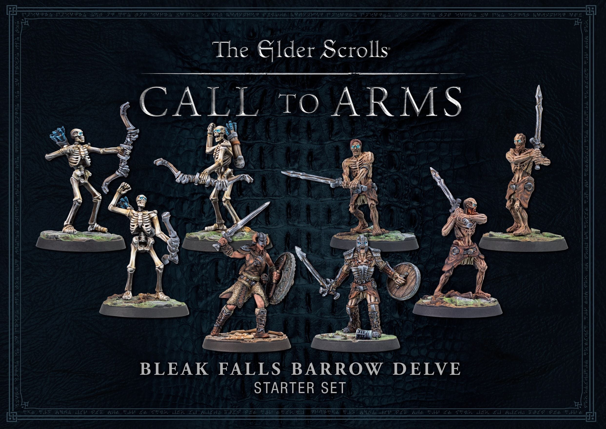 Modiphius Elder Scrolls Bleak Falls Barrow set miniature resina