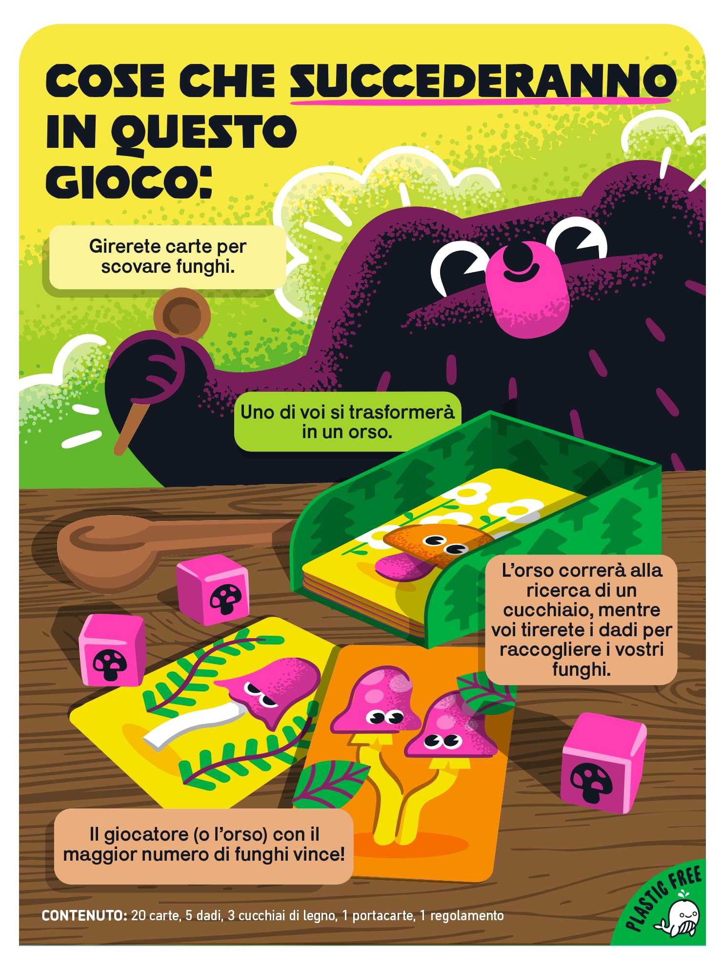 Asmodee Stomp Stomp Chomp carte da gioco edizione italiana