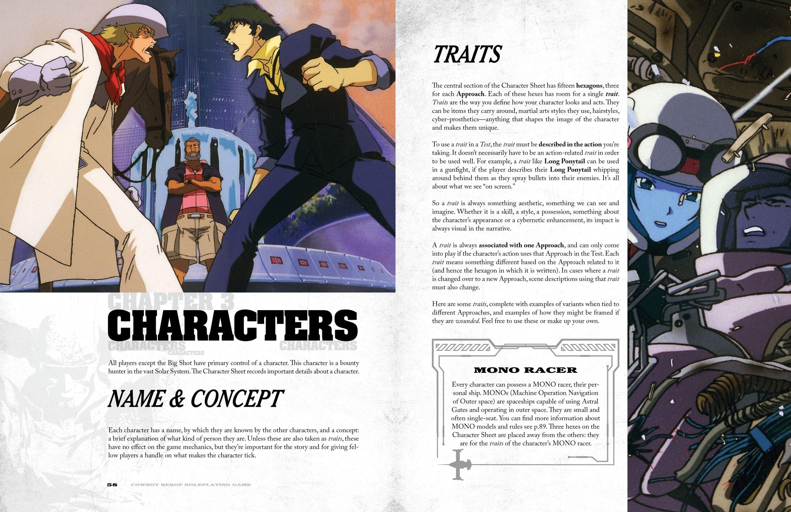 Modiphius Cowboy Bebop Corebook manuale gioco di ruolo 272 pagine