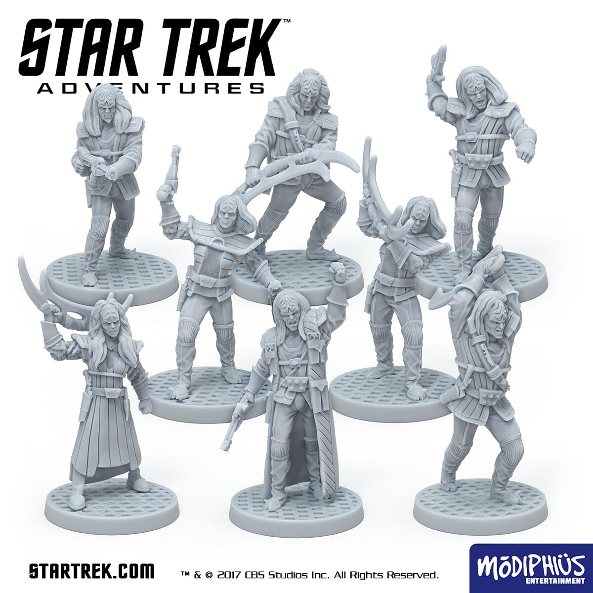 Modiphius Star Trek TNG Klingon Warband set miniature STL