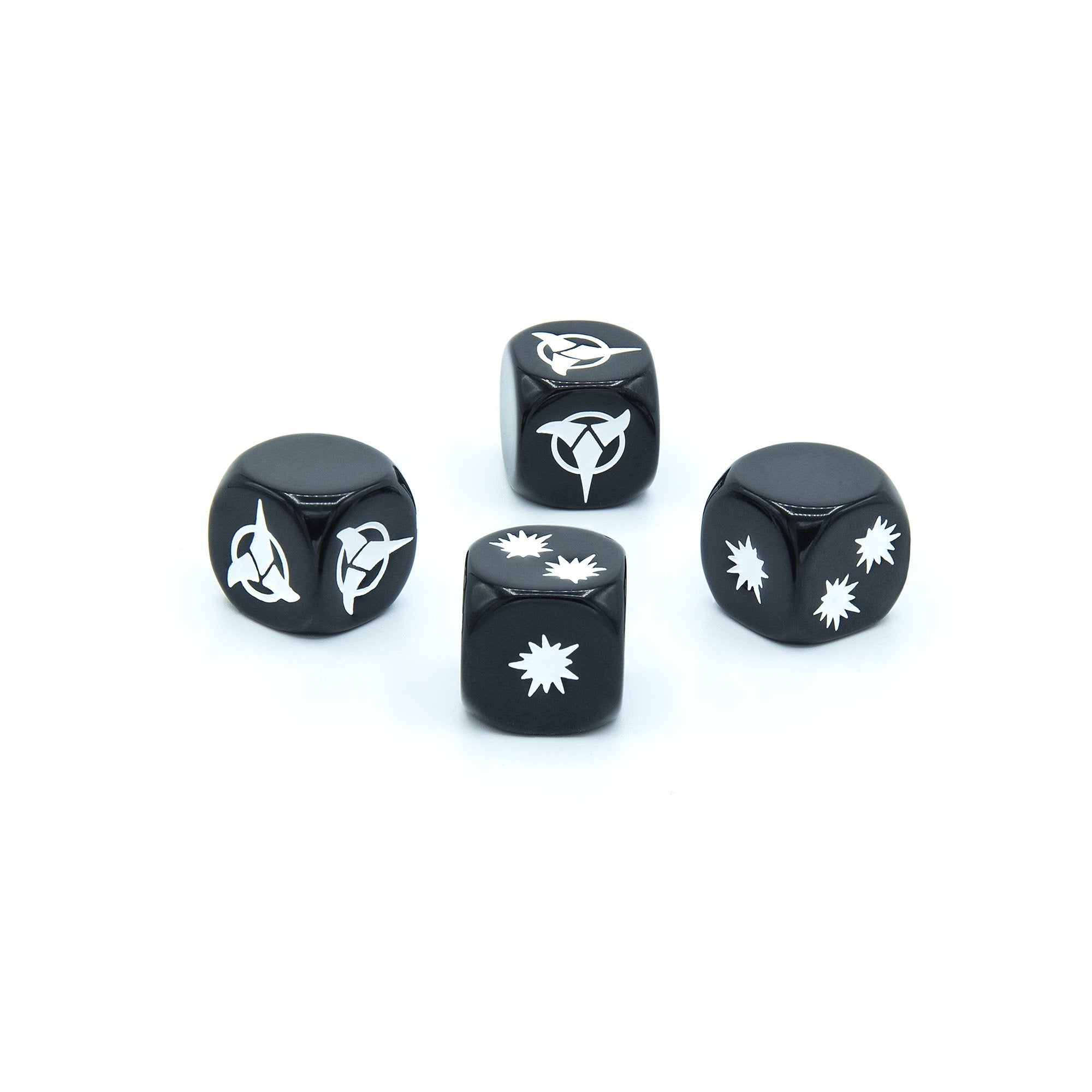 Modiphius Star Trek Klingon Dice Set 6 dadi rosso nero