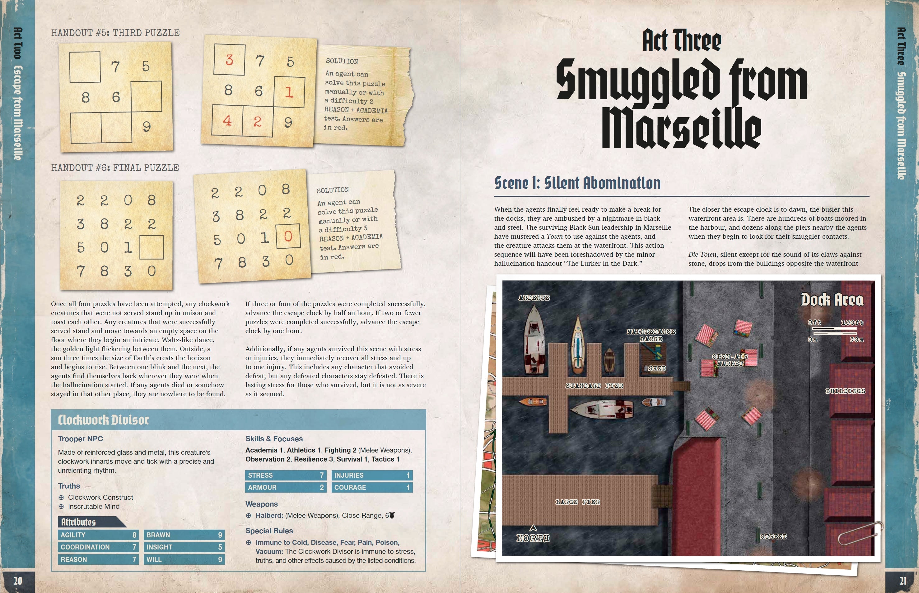 Modiphius Achtung! Cthulhu Operation Marseille avventura PDF