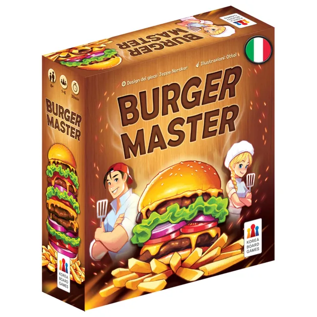 Asmodee Burger Master gioco da tavolo edizione italiana 2-6 giocatori