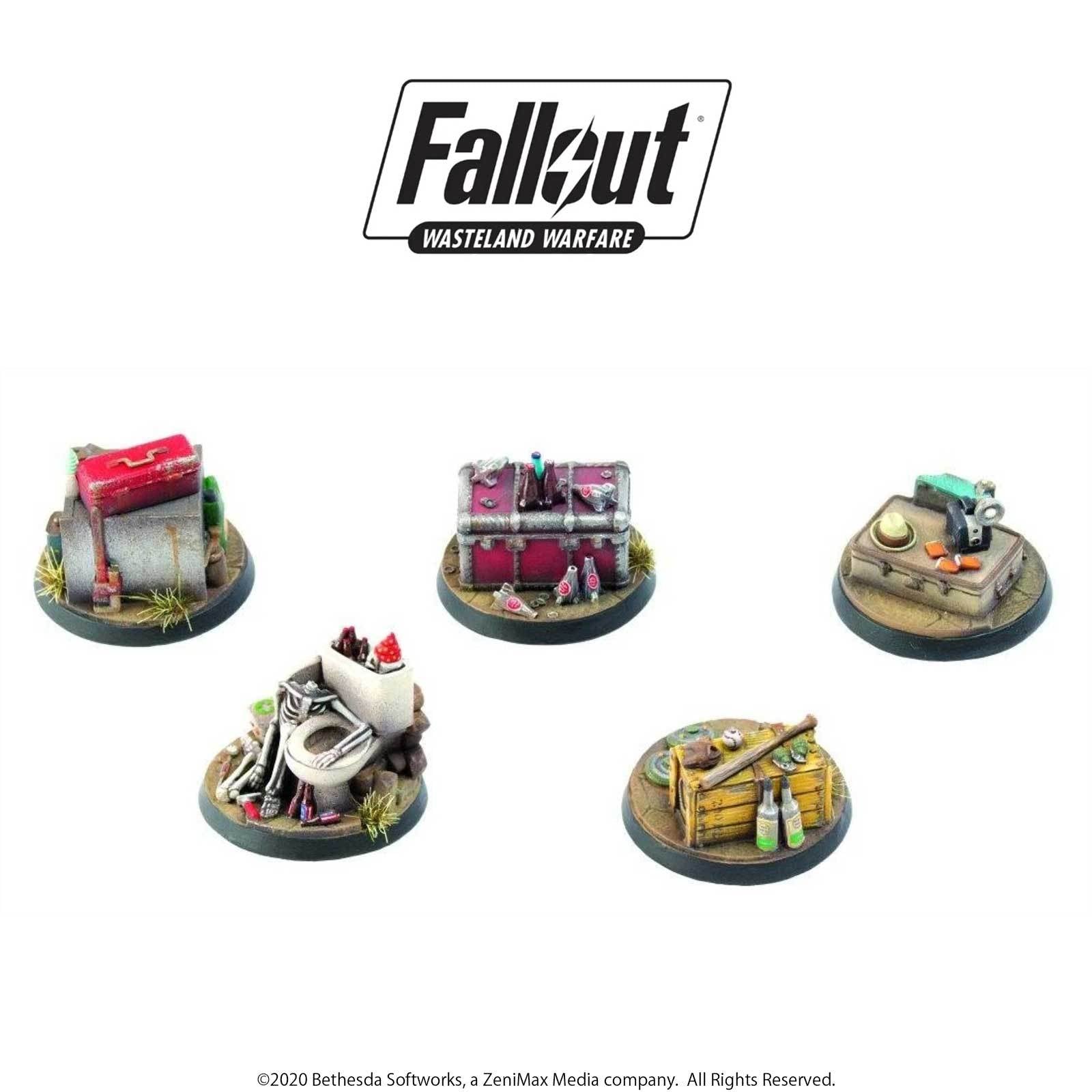 Modiphius Fallout Wasteland Warfare Objective Markers segnalini