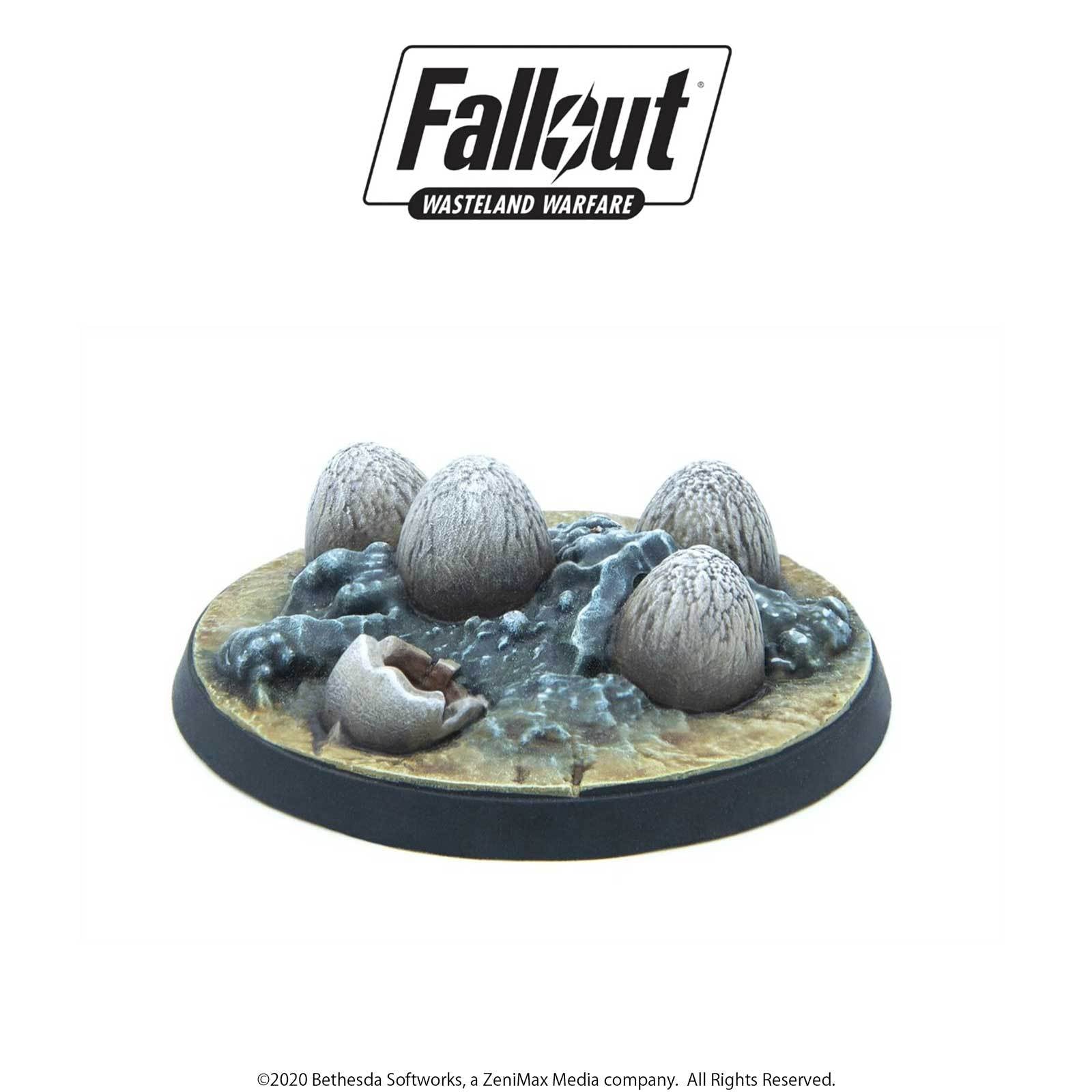 Modiphius Fallout Wasteland Warfare Mirelurk Hatchlings Eggs miniature 32mm