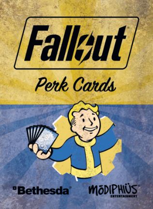 Modiphius Fallout RPG Perk Cards mazzo 147 carte talenti