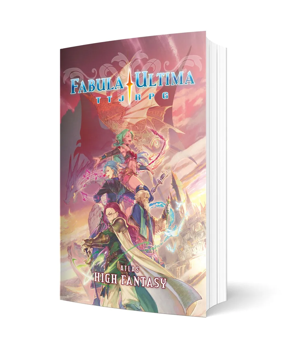 Modiphius Fabula Ultima Atlas High Fantasy manuale GDR 200 pagine
