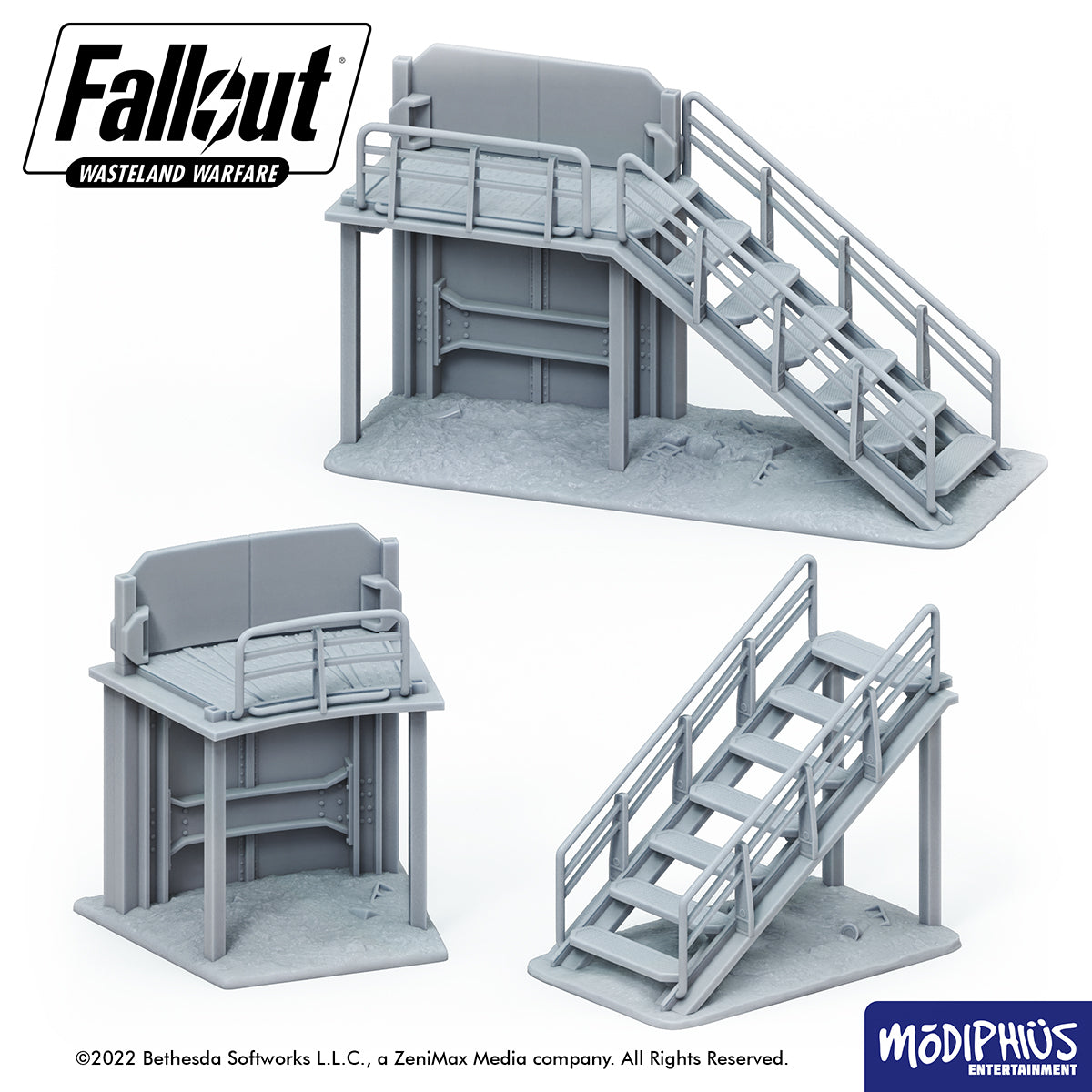Modiphius Fallout: Wasteland Warfare File STL Accampamento Confraternita
