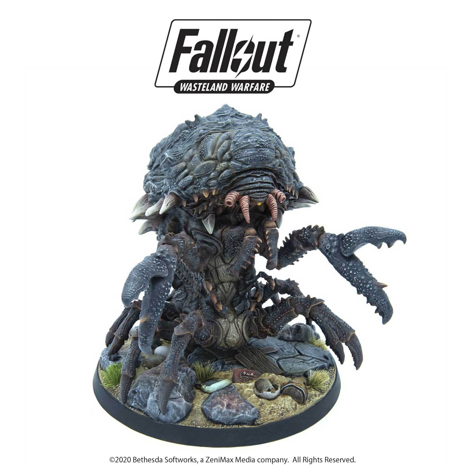 Modiphius Fallout Wasteland Warfare Creatures miniatura Mirelurk Queen