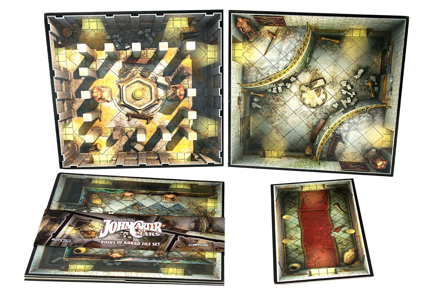 Modiphius John Carter of Mars Ruins of Korad set tessere mappa