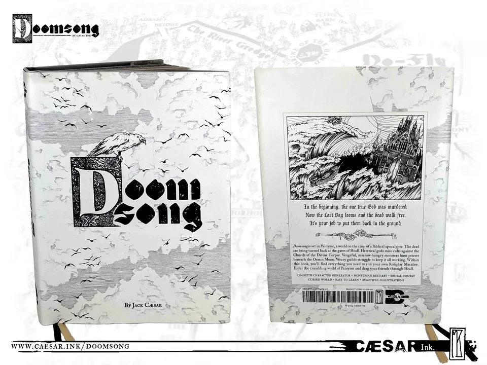 Modiphius Doomsong manuale gioco di ruolo copertina rigida 300 pagine