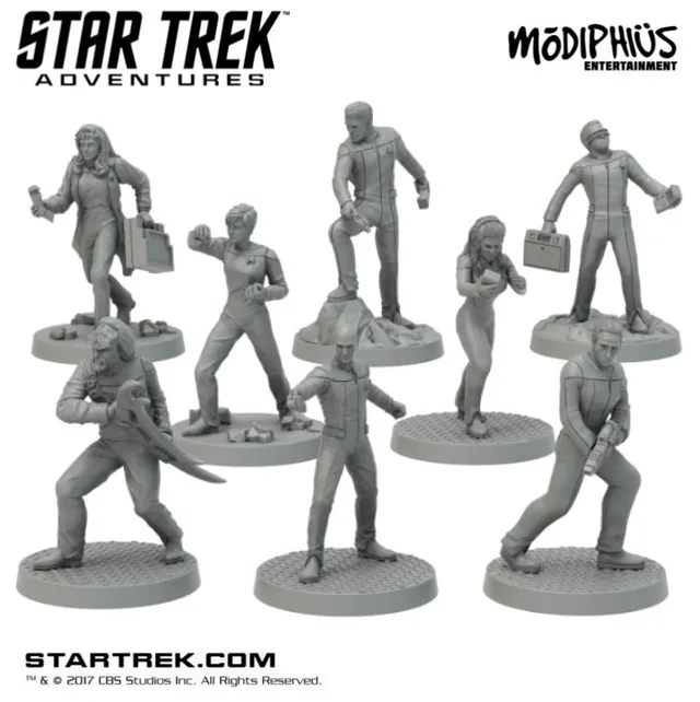 Star Trek Adventures TNG Bridge Crew file STL stampa 3D