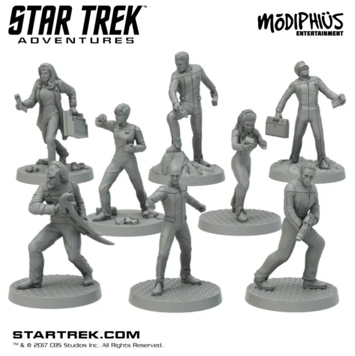 Star Trek Adventures TNG Bridge Crew file STL stampa 3D