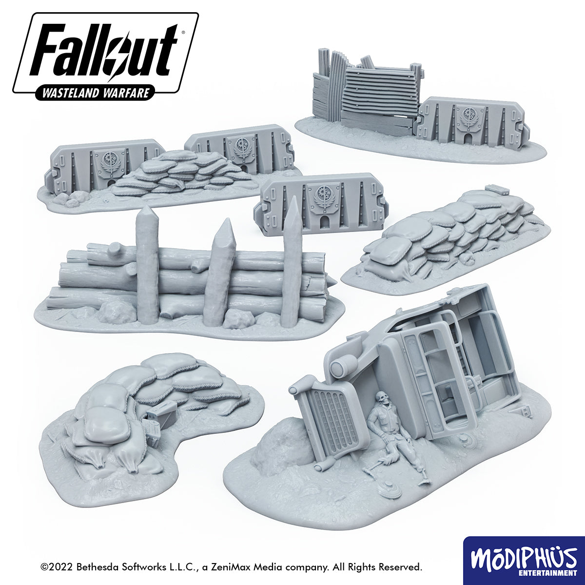 Modiphius Fallout: Wasteland Warfare File STL Accampamento Confraternita