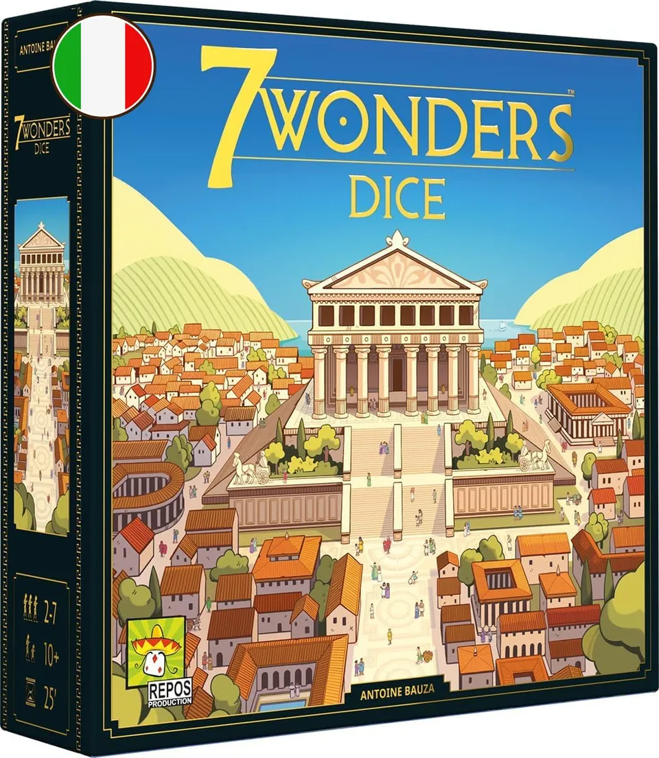 Asmodee 7 Wonders Dice gioco da tavolo roll & write italiano