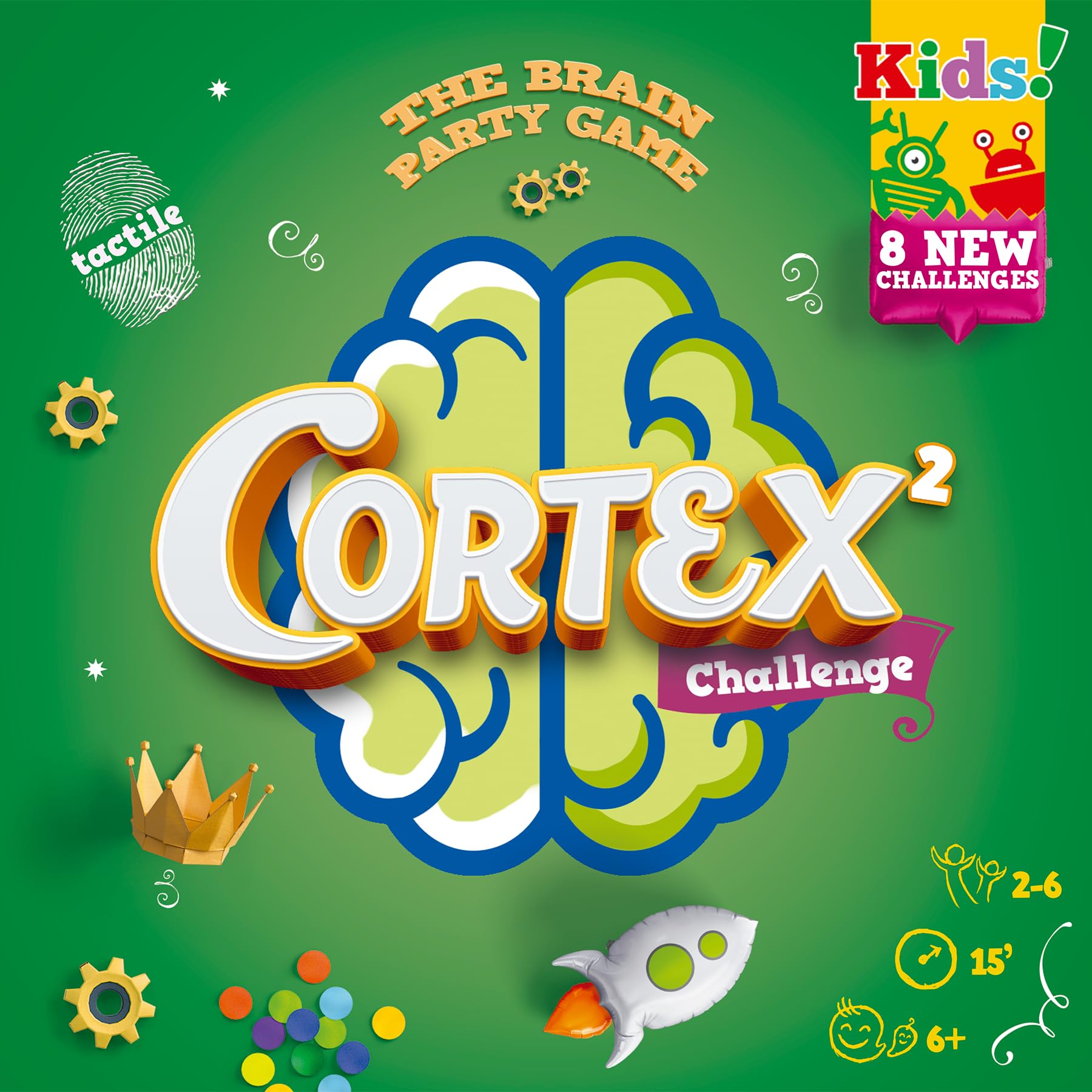 Asmodee Cortex Challenge Kids gioco tavolo 2-6 giocatori italiano