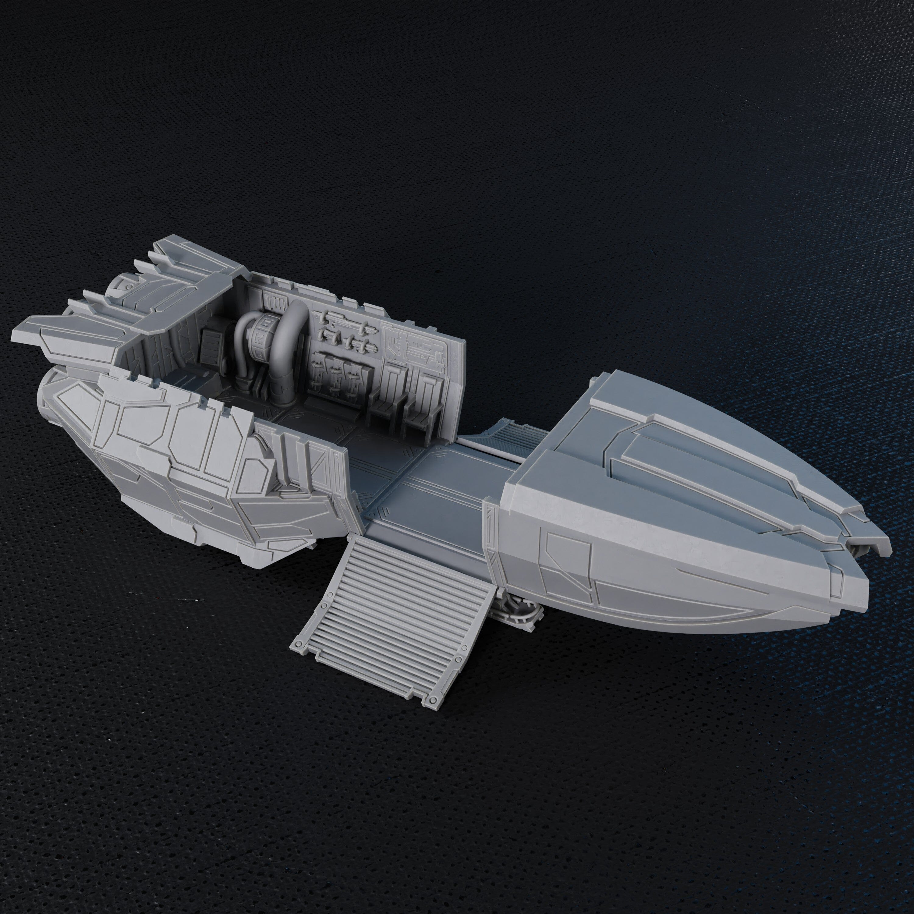 Five Parsecs Ship Scenic STL Titan Forge file stampa 3D nave