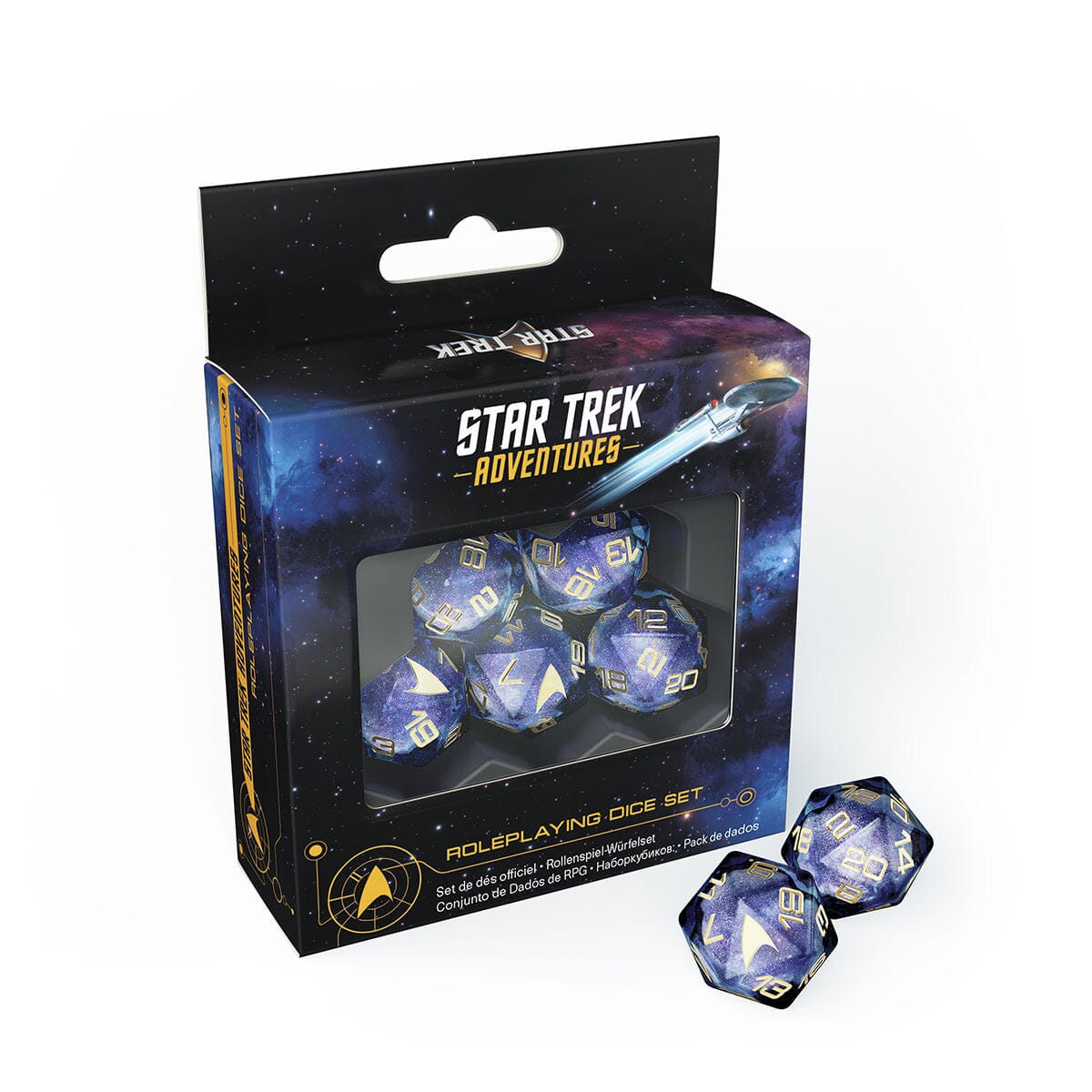 Modiphius Star Trek Adventures Seconda Edizione set 5 dadi D20