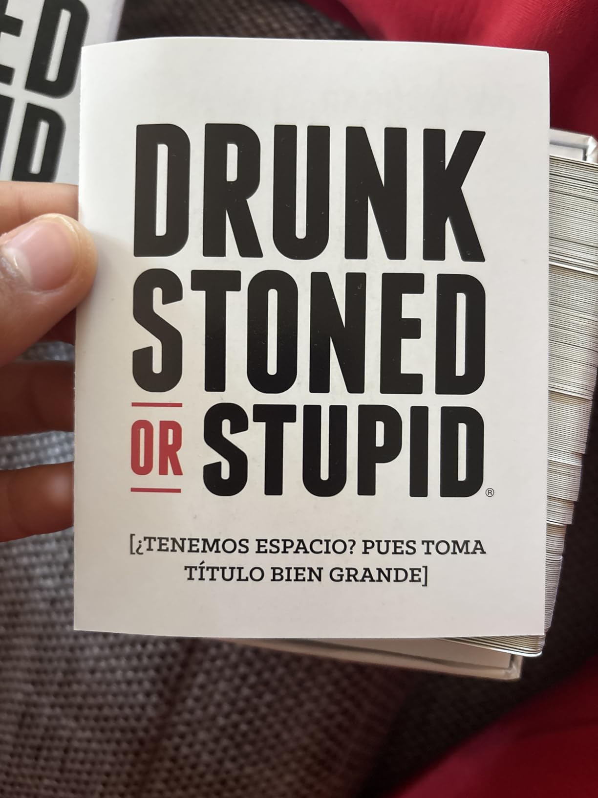 Drunk Stoned or Stupid Party Game Carte Amici 18+ Anni